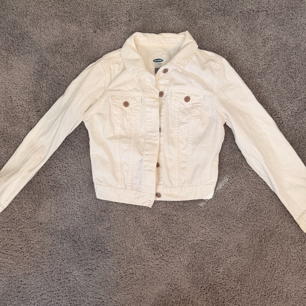Old Navy Off-White/ Cream Lightweight Jacket small